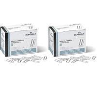 Durable 120725 Pince-lettres, 26 mm, 1000 pièces, galvanisé (Lot de 2)