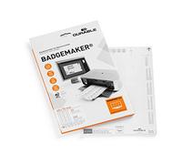 DURABLE - Blanc - 40 x 75 mm - 150 g/m² - 240 carte(s) (20 feuille(s) x 12) cartes pour badges - pour P/N: 8116-19, 8120-19, 8122-19, 8124-19, 8128-58, 8157-19, 8180-00, 8601-19, 8608-19 G