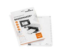 Durable 145602 Badgemaker Insertions 60 x 90 mm sur Planche A4 Imprimable - 8 Insertions par Planche - PEFC - Boîte de 20 Planches/160 Insertions