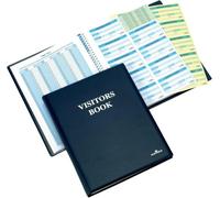 Durable 146500 Visitor Book Registre Visiteurs 300 Fiches Autocopiantes Format 60 x 90 mm Langue Anglaise Rechargeable