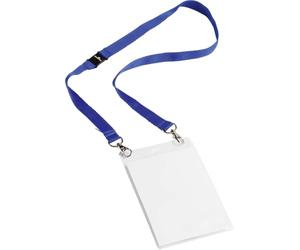 Durable 16217 Badge A6 Lacet Duo Kit Plastique Bleu