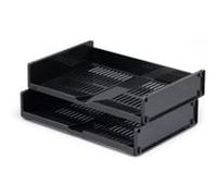 Durable 1700801058 bac de rangement de bureau Polystyrène Noir noir G