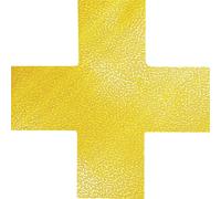 Durable 170104 Repère de position forme croix jaune signal 10 pc(s) (L x l x H) 150 x 150 x 0.7 mm