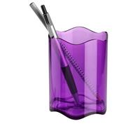 Durable 1701235992 Pot à Crayons Porte-Stylos Trend Ø 80 mm x H 102 mm Plastique Violet Translucide