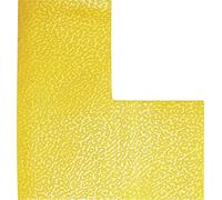 DURABLE - Symbole de marquage au sol Forme "L" - Marquage des espaces de stockage - Adhésif et antidérapant - 100 x 100 mm - Jaune - Boîte de 10 pièces - 170204