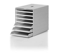 DURABLE Boîte à tiroirs Idealbox Plus – 7 tiroirs – clapet frontal – gris – 322×250×365 mm
