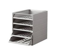 Durable 1712003 Idealox Basic Module De Classement 7 Tiroirs Ouverts Format C4 Gris Opaque
