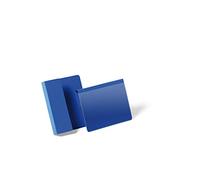 Durable 172107 Lot de 50 Porte-étiquettes logistique à suspendre A6 paysage Bleu