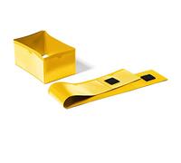 Durable 172404 Lot de 50 enveloppes à Bande pour Pied de Palette 145 x 75mm avec Fermeture à Scratch Jaune