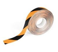 Durable 1726130 Duraline Strong Ruban de Marquage au Sol Adhésif et Antidérapant Longueur 30m Largeur 50mm Jaune/Noir - 1 rouleau Noir G
