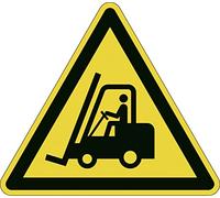DURABLE Pictogramme sol 173404 - Attention chariots - adhésif antidérapant 43x43 cm jaune/noir 1 pc