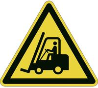 Durable 173404 Symbole - avertissement contre le chariot de manutention jaune, noir 1 pc(s) (L x l x H) 430 x 430 x 0.4 mm