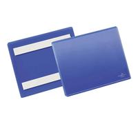 Durable 176307 Pochette pour étiquettes, autoadhésive bleu foncé (l x H) 163 mm