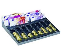 Durable 178157 EuroBoard Plateau Monnayeur de Comptage Euro 8 Compartiments Pièces + 8 Casiers Billets Coloris Anthracite