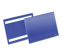 Durable 179507 Pochette pour étiquettes, autoadhésive bleu foncé (l x H) 223 mm
