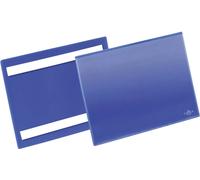 Durable 179507 Pochette pour étiquettes, autoadhésive bleu foncé (l x H) 223 mm x 163 mm DIN A5 horizontal