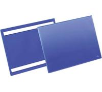 Durable 179807 Pochette pour étiquettes, autoadhésive bleu foncé (l x H) 225 mm x 311 mm DIN A4 horizontal