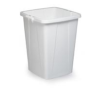 Durable 1800474010 Poubelle / corbeille de recyclage Durabin 90 litres, qualité alimentaire, avec poignées, blanc
