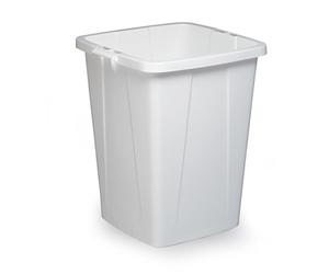 Durable 1800474010 Poubelle / corbeille de recyclage Durabin 90 litres, qualité alimentaire, avec poignées, blanc