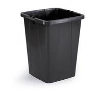 DURABLE poubelle DURABIN 90, carrée, noire, pour le tri des