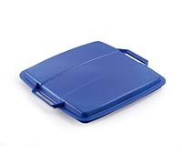 Couvercle pour poubelle carrée Durabin 90 litres - Bleu