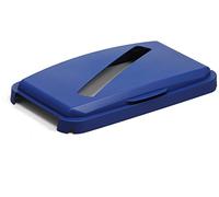 Durable 1800502040 Durabin Couvercle à charnière 60 pour papier Bleu