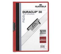 Durable 220003 Duraclip 30 Chemise à Clip A4 Rouge