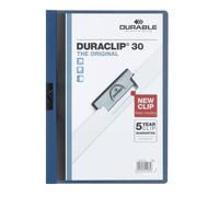 Durable 220007 Duraclip 60, Fichier Clip pour 1 à 60 Feuilles A4 - Lot de 25 30