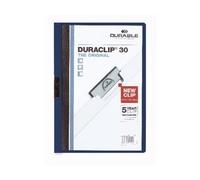 Durable 220028 Duraclip Chemise De Présentation À Clip Métal A4 3 Mm/30 Feuilles Bleu Nuit Lot De 25