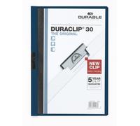 Durable 220028 Lot de 25 Chemise à clip A4 Bleu Nuit