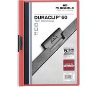 DURABLE 220903 Planche à pince DURACLIP 6mm rouge