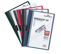 Durable 222700 Duraclip Sachet de 5 Chemise de Présentation à Clip Assortis