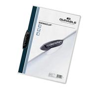 DURABLE Porte-bloc Swingclip 226001 en PP – jusqu'à 30 feuilles A4, noir, pack de 25