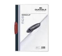 Durable 226003 Chemise à clip Swingclip, 25 pièces, rouge