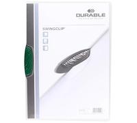 Durable 226005 Swingclip Chemise de Classement pour 1-30 Feuilles A4 - Clip Vert - à l'unité