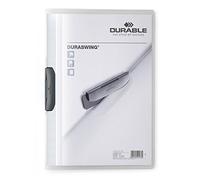 Durable 229037 Lot de 5 Chemises à Clip Duraswing, Capacité Max. 30 Feuilles A4 (Transparent) (Import Allemagne)