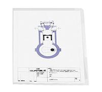 Durable 233700 Boite de 100 Pochettes Coin A4 Pp 012 mm Assortis