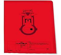 DURABLE Pochettes-coins, A4, en PP, 0,12 mm, rouge