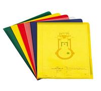 DURABLE Pochettes-coins, A4, en PP, 0,12 mm, jaune G