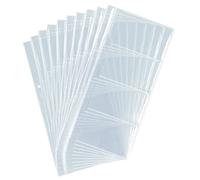 Durable Page pour carte de visite, VISIFIX CENTIUM, 57 x 90 mm, capacité de 8 cartes, transparent - Lot de 10