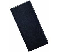 Durable 240201 Visifix 192 Reliure à Pochettes Soudées Capacité 192 Cartes - 24 Pochettes Grain Cuir Noir