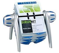 Durable 241723 Visifix Flip Fichier Rotatif pour 400 Cartes de Visite avec Index 25 Touches Argent/Bleu