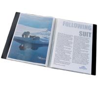 Durable 242301 Duralook Reliure Protège - Documents à Pochettes Soudées - 30 Pochettes/60 Vues avec Couverture Coloris Noir Lot de 5