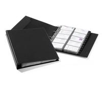 Durable 244401 Visifix Economy Reliure à 4 Anneaux Format A4 Capacité 400 Cartes - 20 Pochettes Perforations Universelles Noir