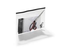 Durable 247901 Poche zippée A4, paquet de 5 pièces transparentes Format A4 transparent