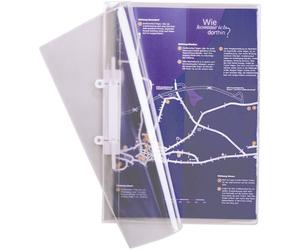 Durable 2512 251219 Chemise à lamelles avec couverture transparente transparent DIN A4