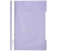 Durable 252312 Lot de 25 Chemise à lamelles format A4 couverture transparente dos opaque Violet/Lilas