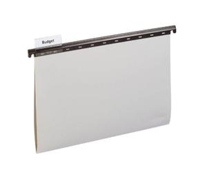 Durable 256310 Dossier Suspendu pour Document Format A4 - Fond en V - avec Cavaliers d'Indexation - Coloris Gris Boîte de 25