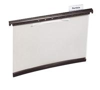 Durable 256510 Dossier Suspendu pour Document Format A4 - Fond en V - avec Relieur à Lamelles - avec Cavaliers d'Indexation - Coloris Gris Boîte de 25
