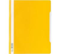 Durable Chemise à lamelles 257004 A4+ avec couverture transparente dos jaune Lot de 50